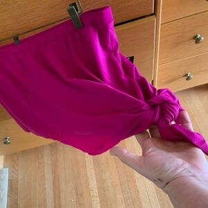 bathing suit bottom in fuchsia